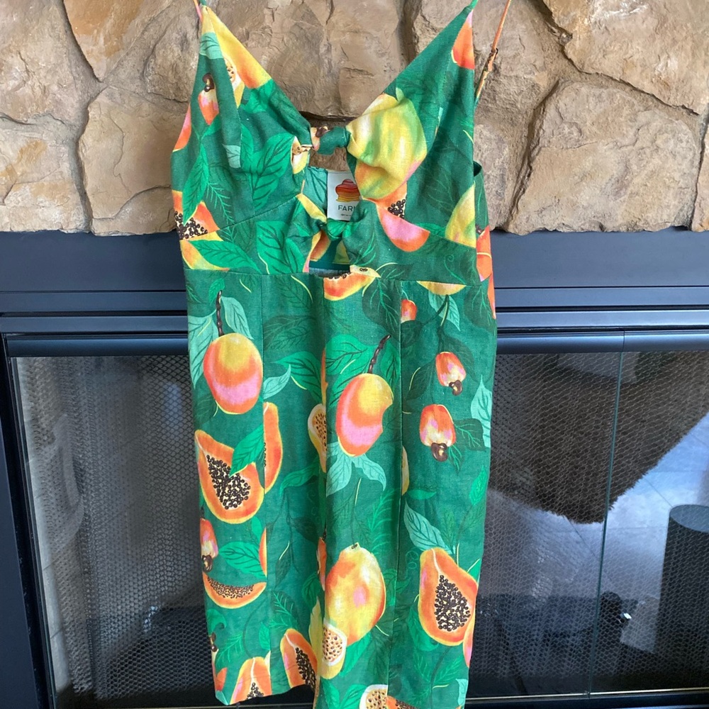 Tropical Fruit Print Dress
